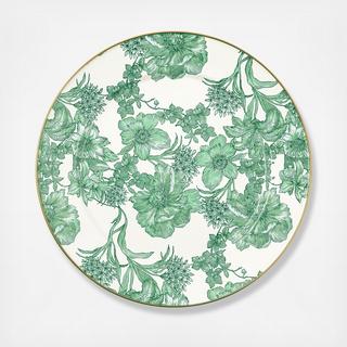 Emerald English Garden Enamel Charger/Plate