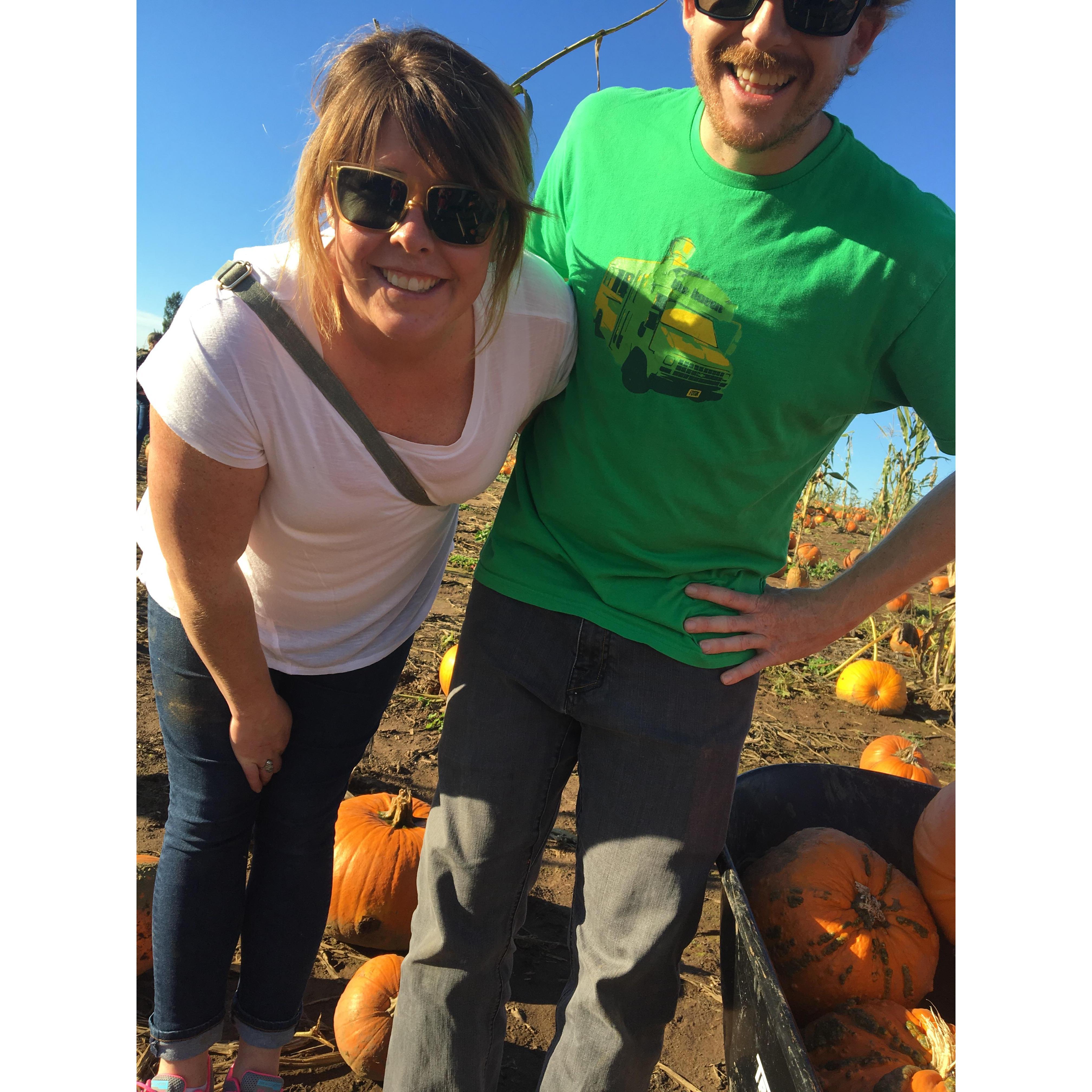 We obviously love pumpkin patches