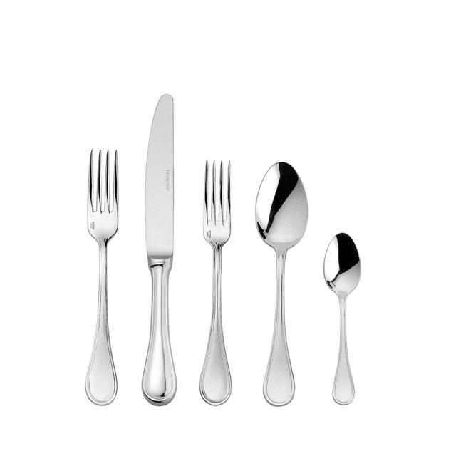 DeGrenne - Verlaine Mirror Flatware 5 Pieces Set, Stainless steel