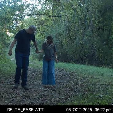 Jake took Melody to some of his favorite spots as a kid. The trailcam caught us staring at a carcass lol
