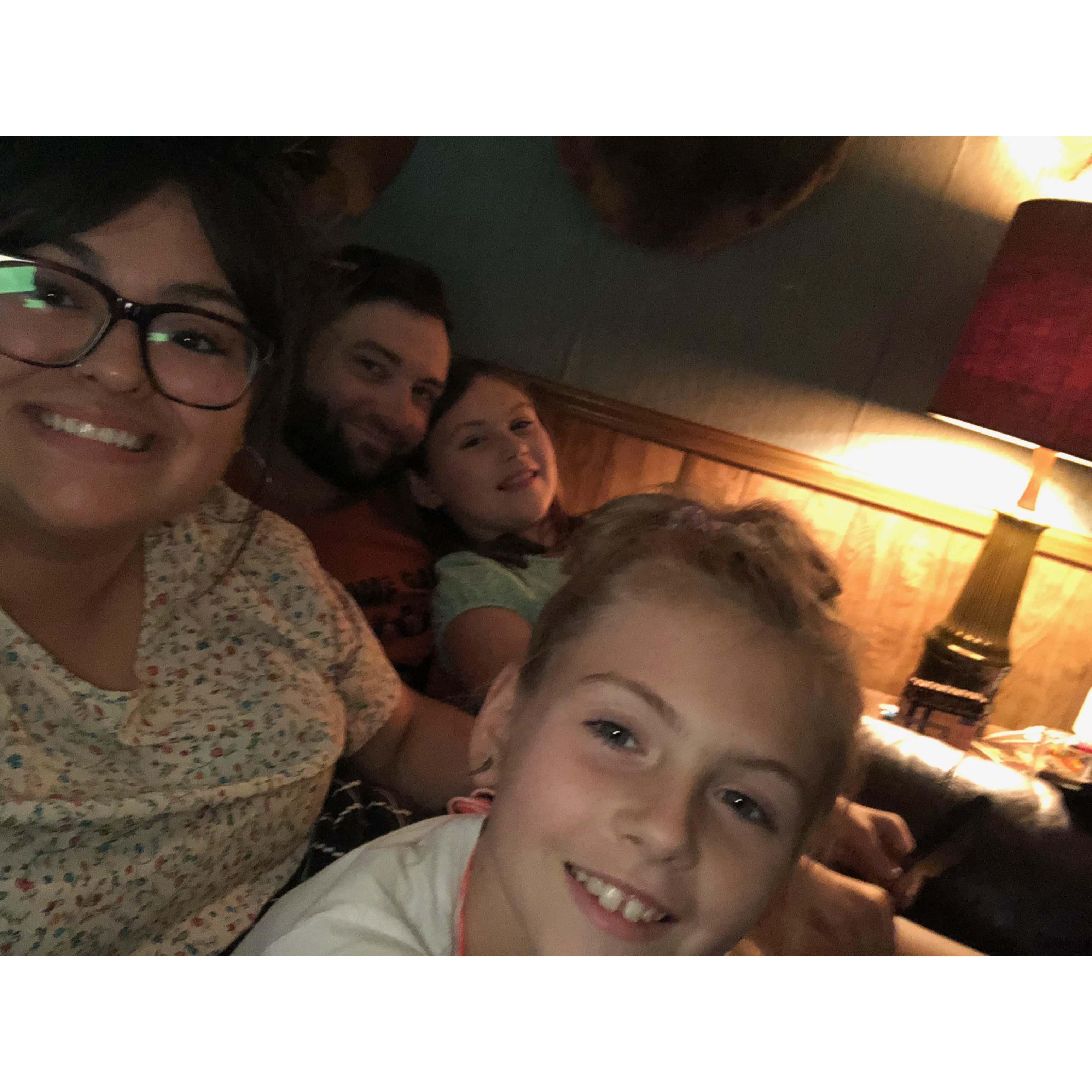 Movie time snuggles