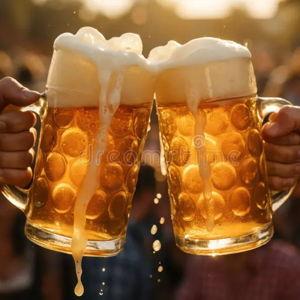 Round of beers at Oktoberfest