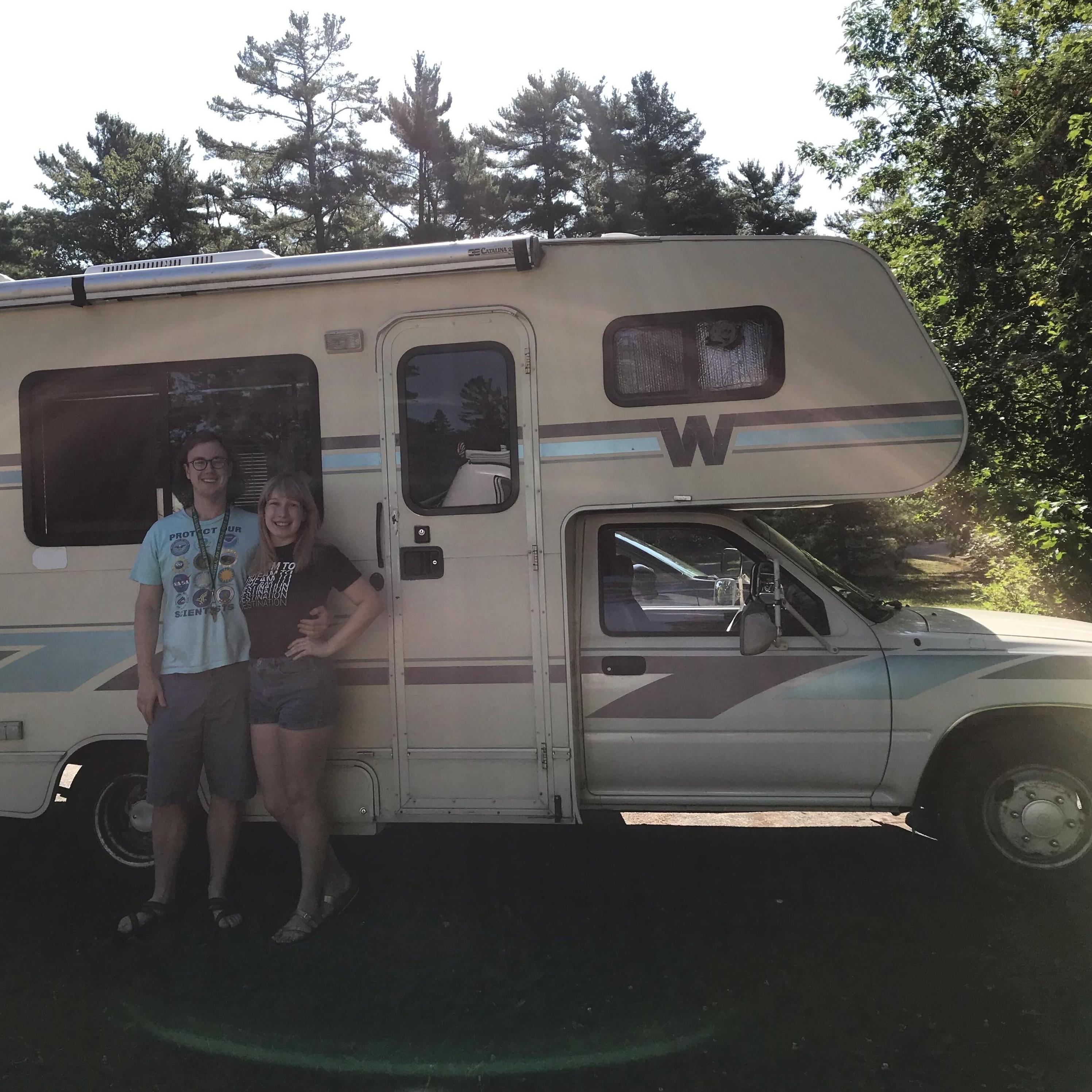 Right before we set off with the Winnie for the first time