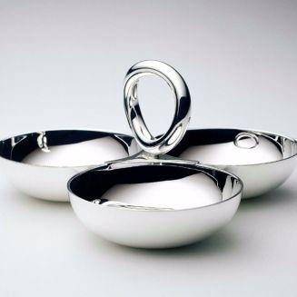 Christofle Vertigo 3-Part Hors D'Oeuvre Server by Christofle