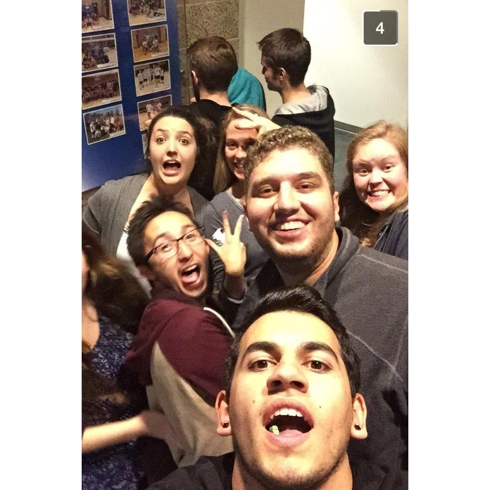 Our first photo "together" 2014