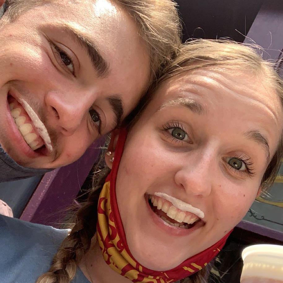 While in Florida for graduation, Brandt surprised Kalyn with a trip to the Wizarding World of Harry Potter at Universal! It was a dream come true. Here's a pic of us and our Butterbeer mustaches!