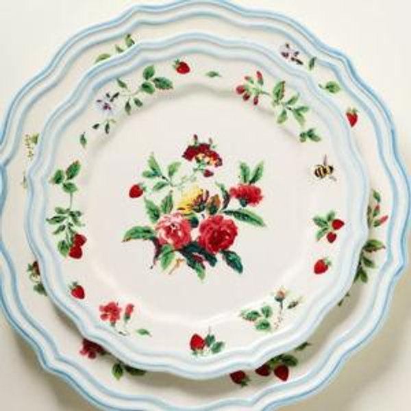 Camille Stoneware Dessert Plates, Set of 4