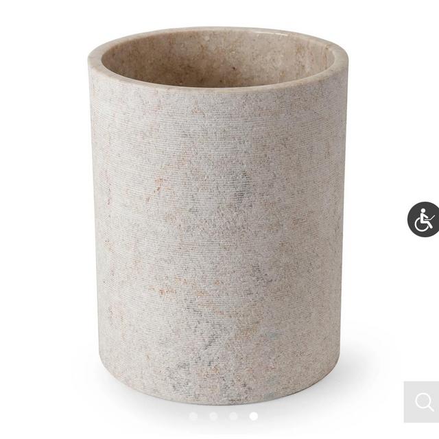 Limestone Bath Accessories Bin