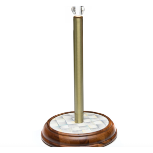 Sterling Check Wood Paper Towel Holder