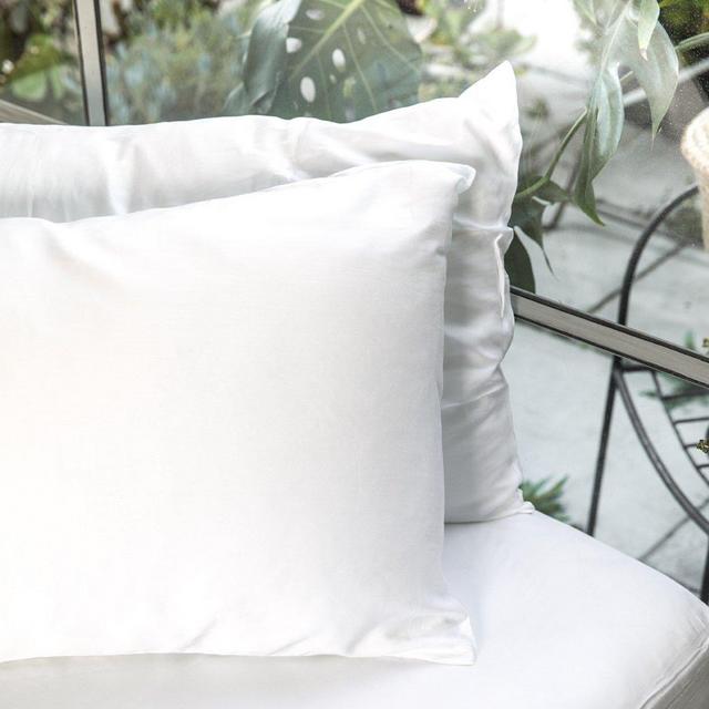 Bamboo Lyocell Pillowcase Set | White