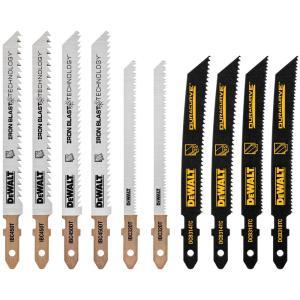 General Purpose T-Shank Jig Saw Blade Set with Case (10-Pack)