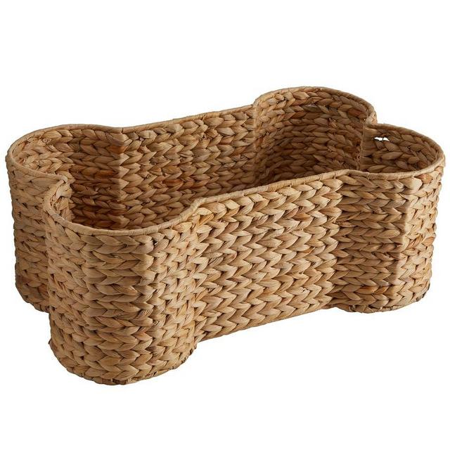 Handwoven Seagrass Pet Storage Basket