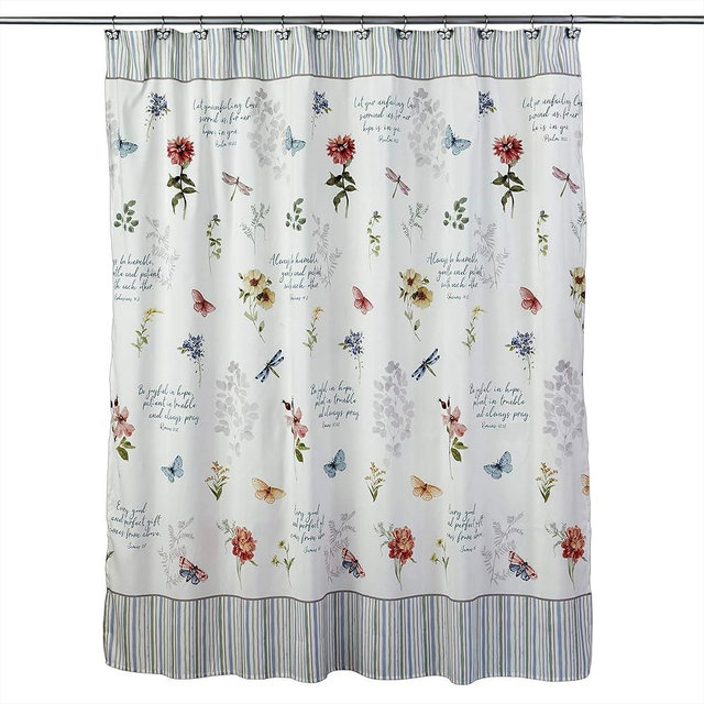 SKL Home by Saturday Knight Ltd. Inspirational Meadow Shower Curtain, Mult