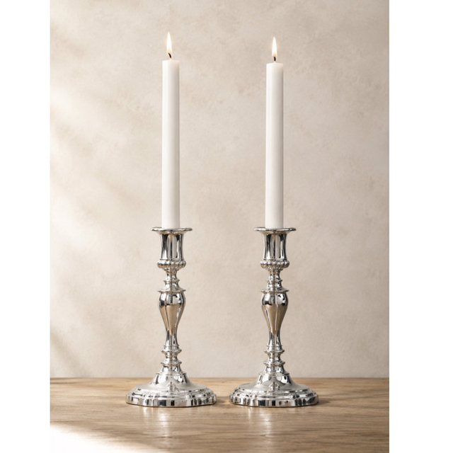 Silver Plated Candlestick Set