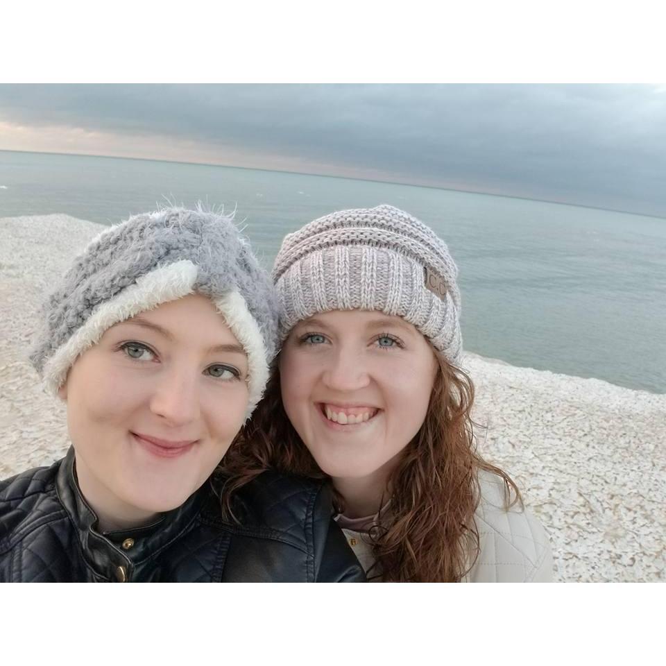 Sheena got us a bed and breakfast in Northern Indiana. We also got to visit my Aunt Dawn. This picture was taken on the ice over Lake Michigan in January 2018