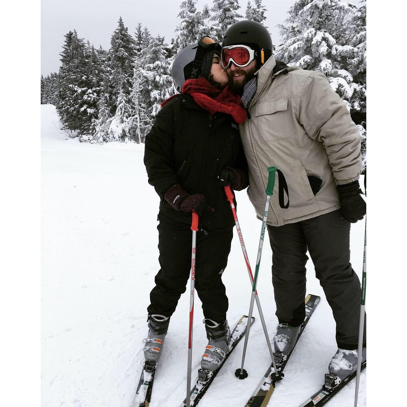 We love skiing and each other!