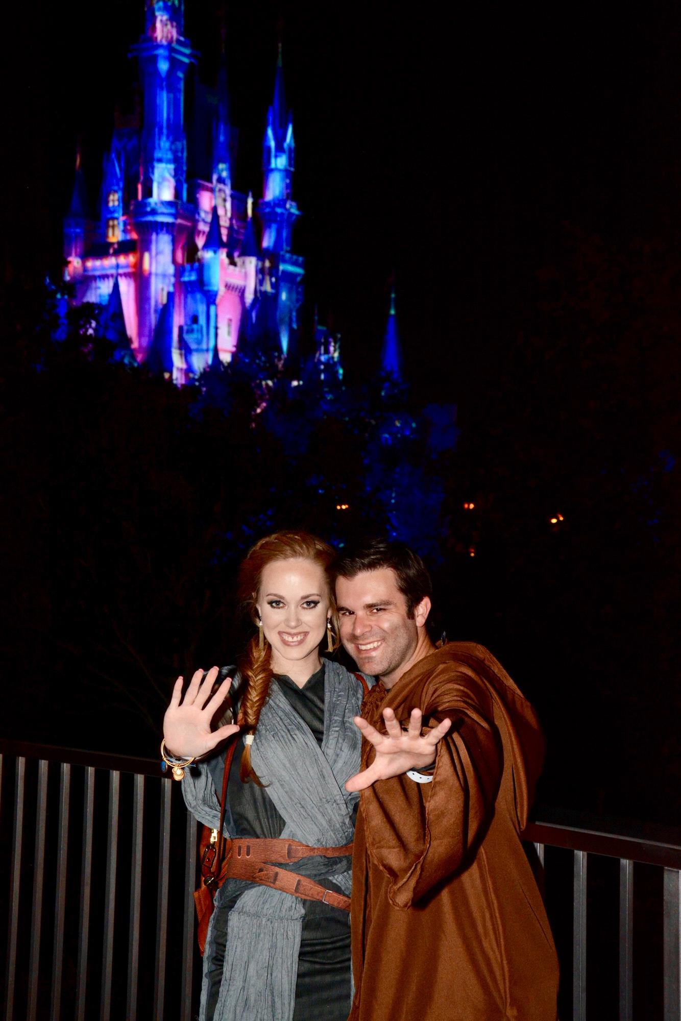 October 2017 - Orlando, FL - Wearing Star Wars costumes to Mickey's Not So Scary Halloween Party in the Magic Kingdom.