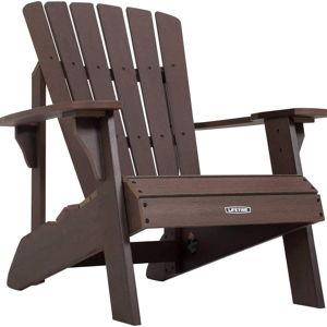 Rustic Brown Lifetime PolyWood Adirondack Chair