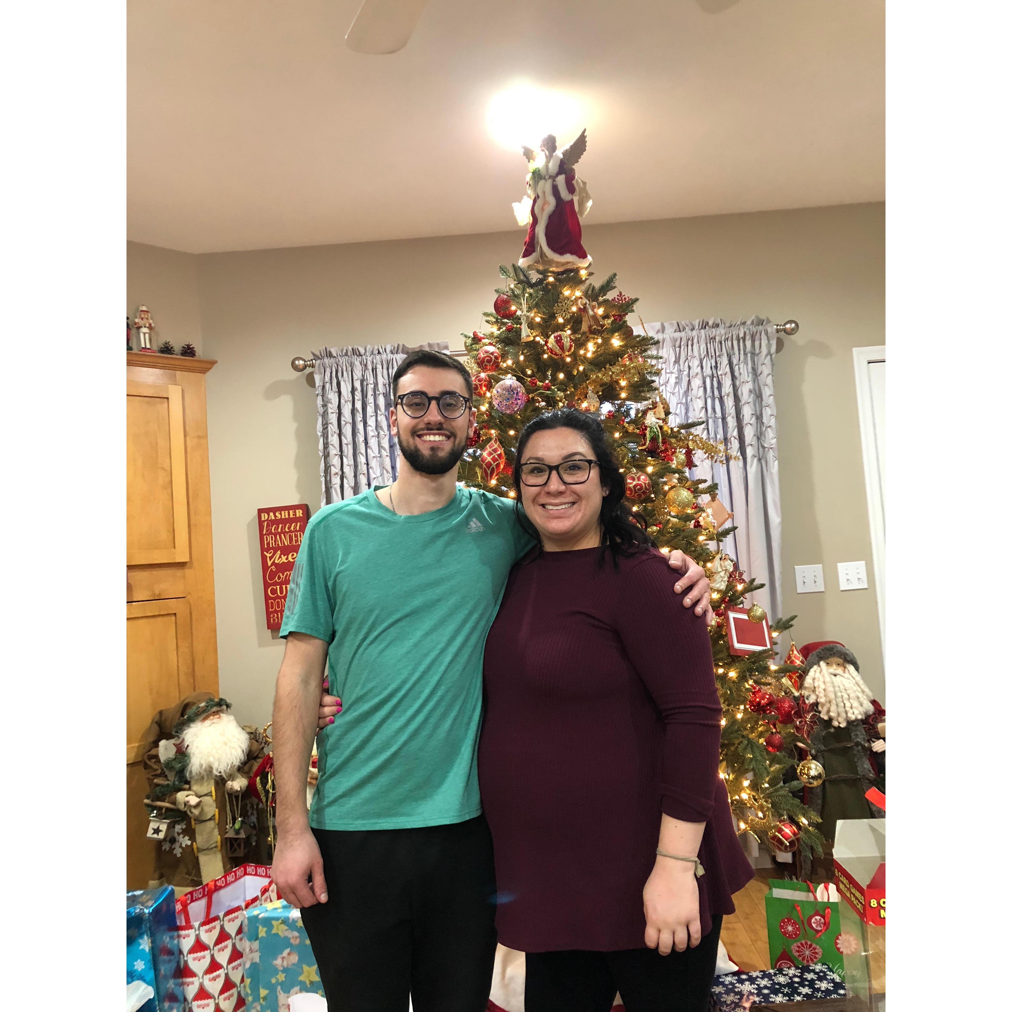 our last Xmas before livi came! I was 8 months pregnant