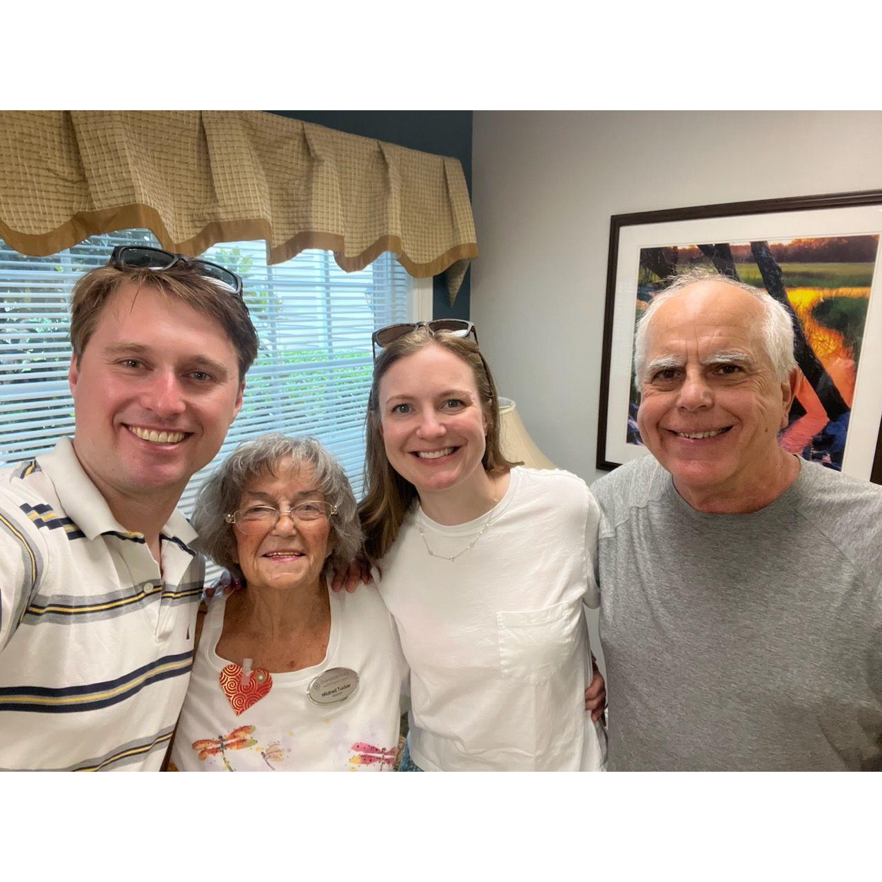 Visiting Melissa's Maw-Maw with Wade