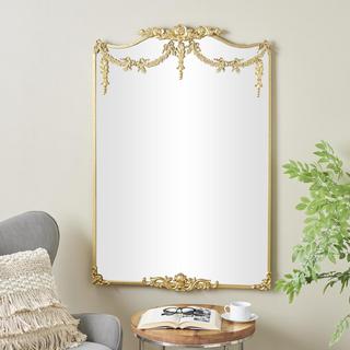 Floral Embellishment Wall Mirror
