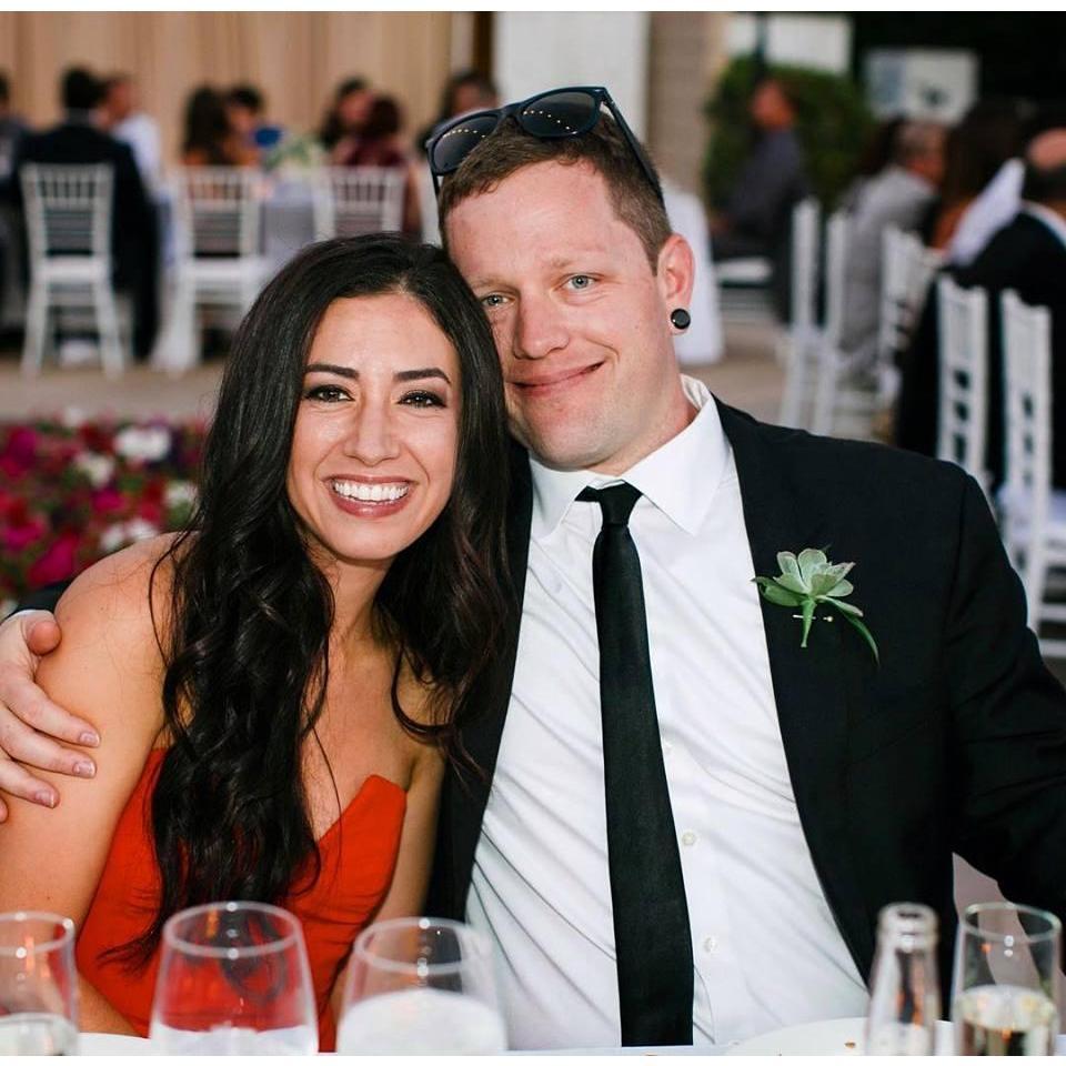 At our friends' AJ and Jamie's wedding in Palm Springs