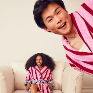 Matching robes and pyjamas from HOMMEY