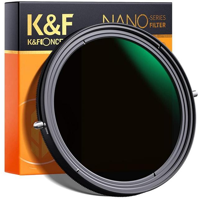 K&F Concept 77mm Variable Fader ND2-ND32 ND Filter and CPL Circular Polarizing Filter 2 in 1 for Camera Lens No X Spot Weather Sealed