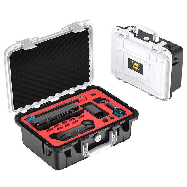 DEVASO Carry Case for Nintendo Switch/New Switch OLED, Professional Deluxe Waterproof Travel Case Soft Lining Hard Case for Nintendo Switch Console, Pro Controller and Other Accessories, Black &