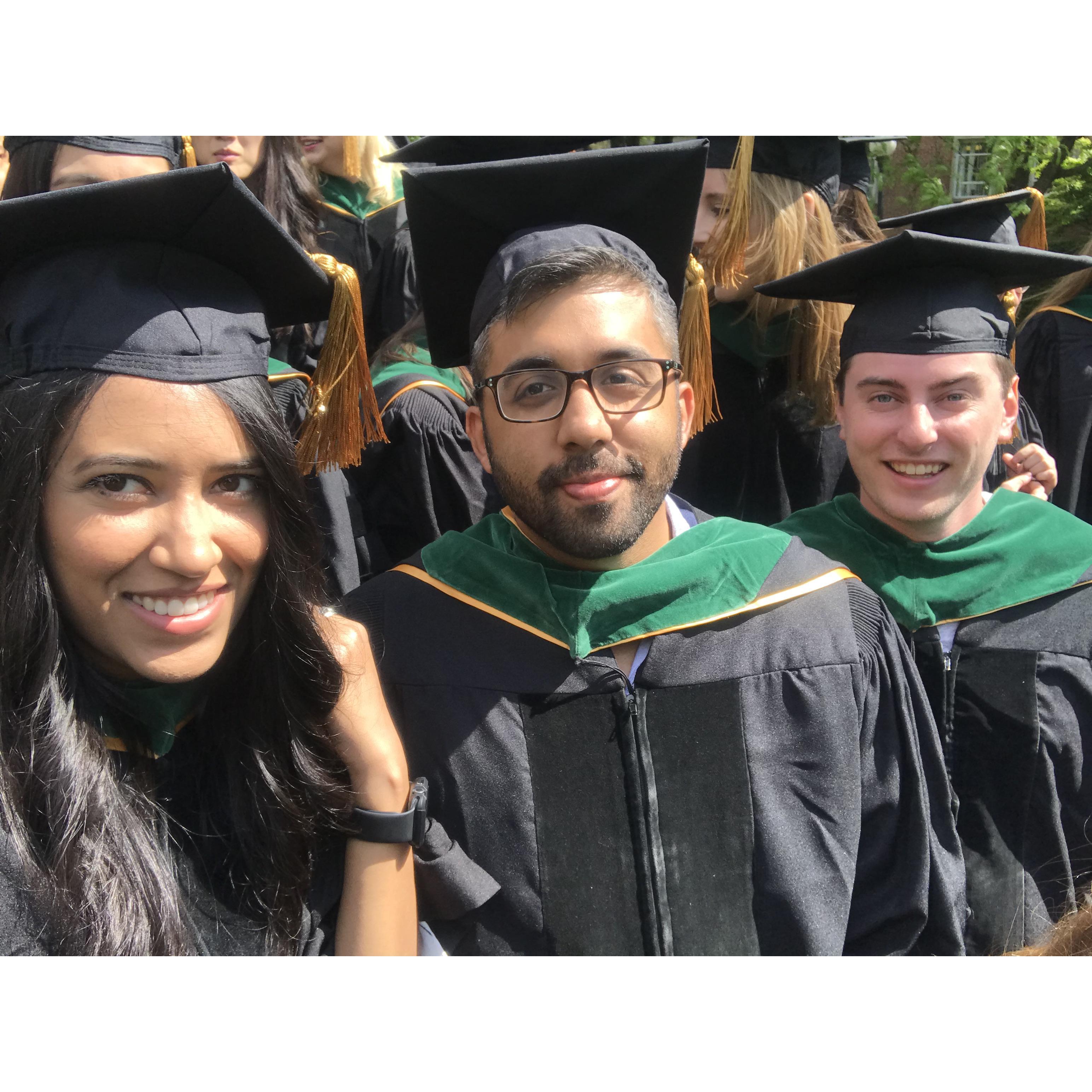 Graduating from medical school