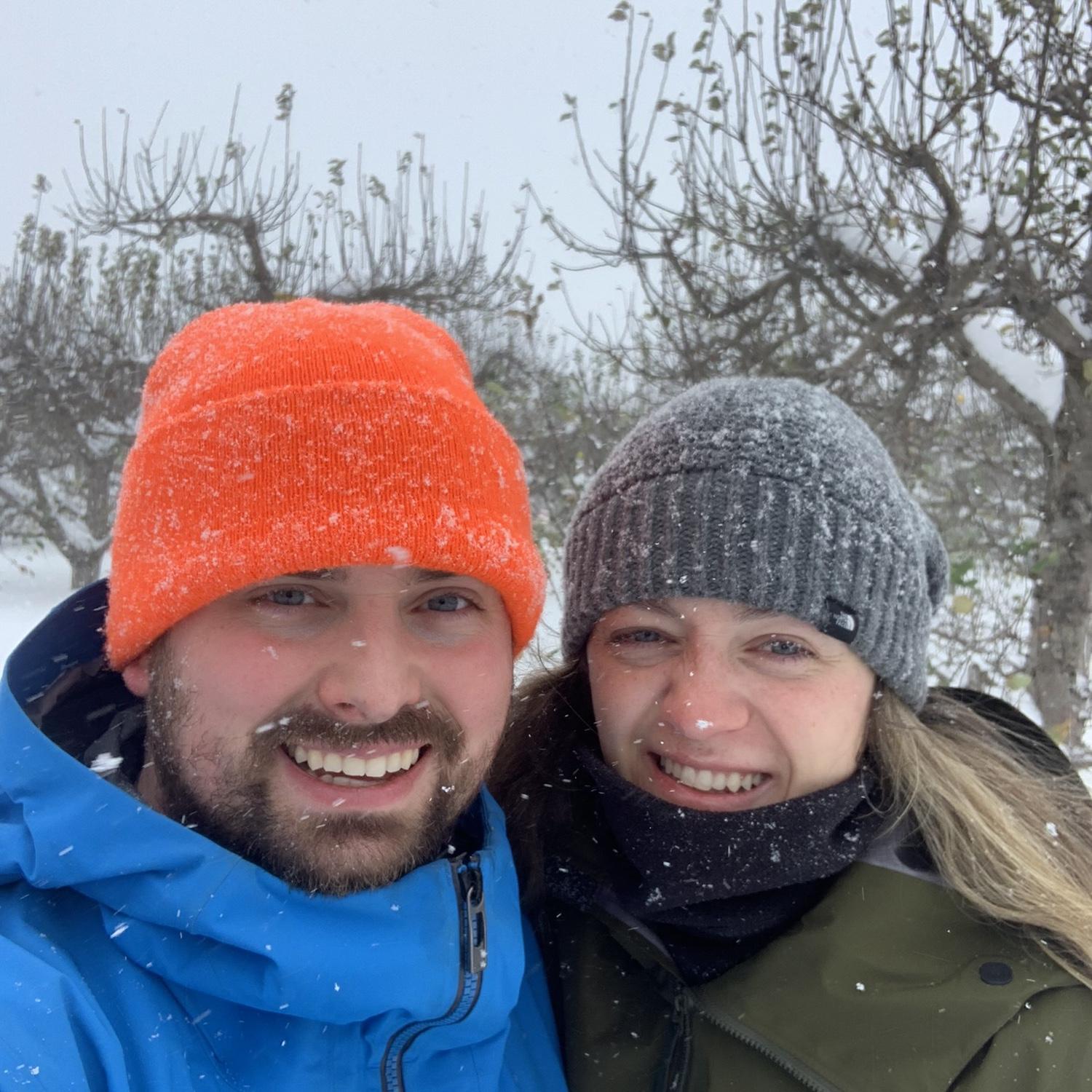 Snowshoeing at the farm