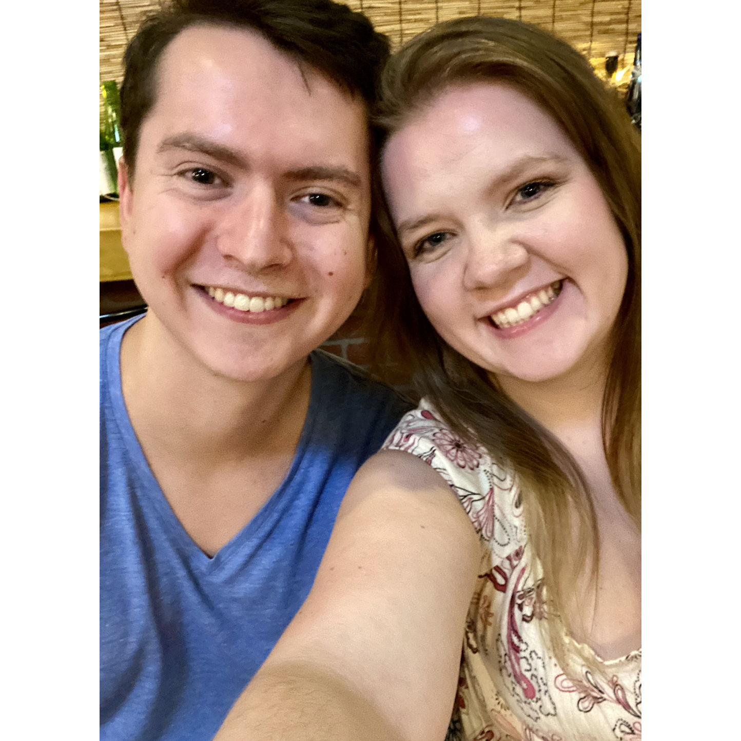 Dinner date at a Japanese restaurant!