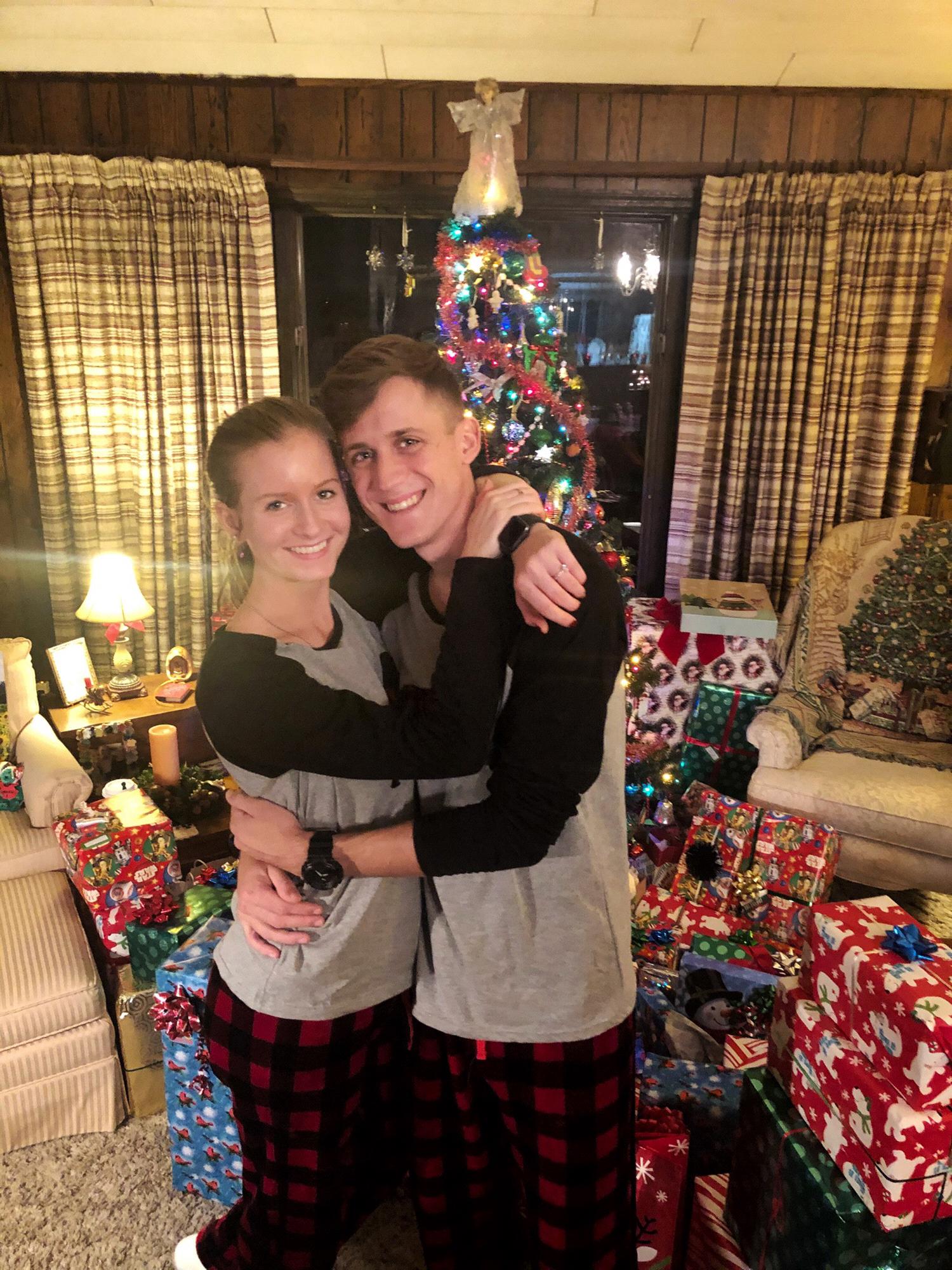 First Christmas with matching pajamas! Officially checked that off the “basic couples” checklist.