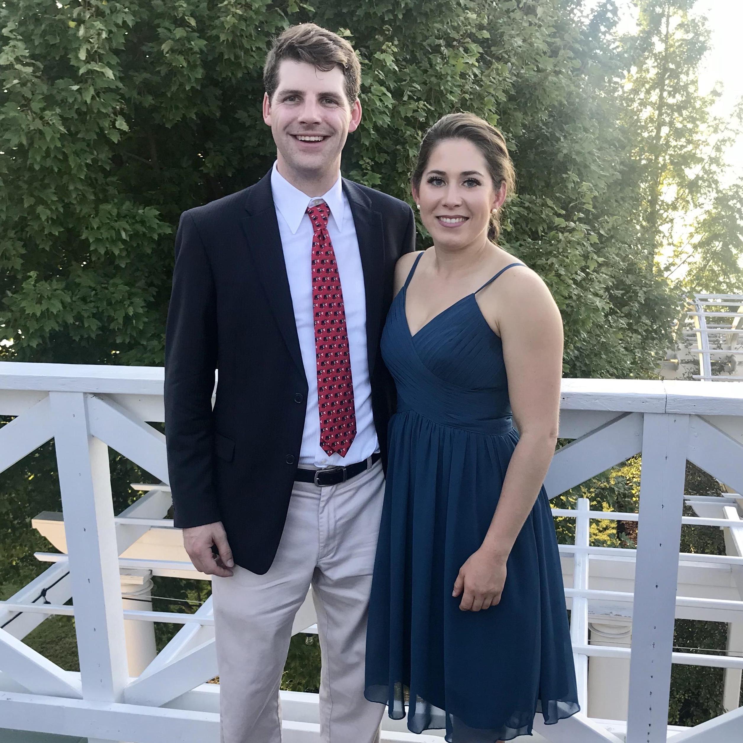At the wedding of our friends Laura and Adam