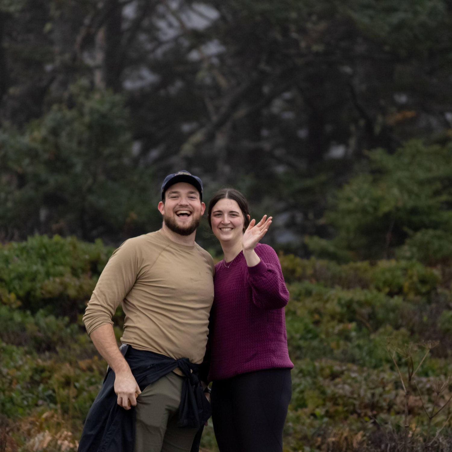 Photographers spotted! Luke and Ceara hiked up an hour before Travis and Kara and hid out in the bushes with the camera. Travis couldn't have pulled it off without their help!