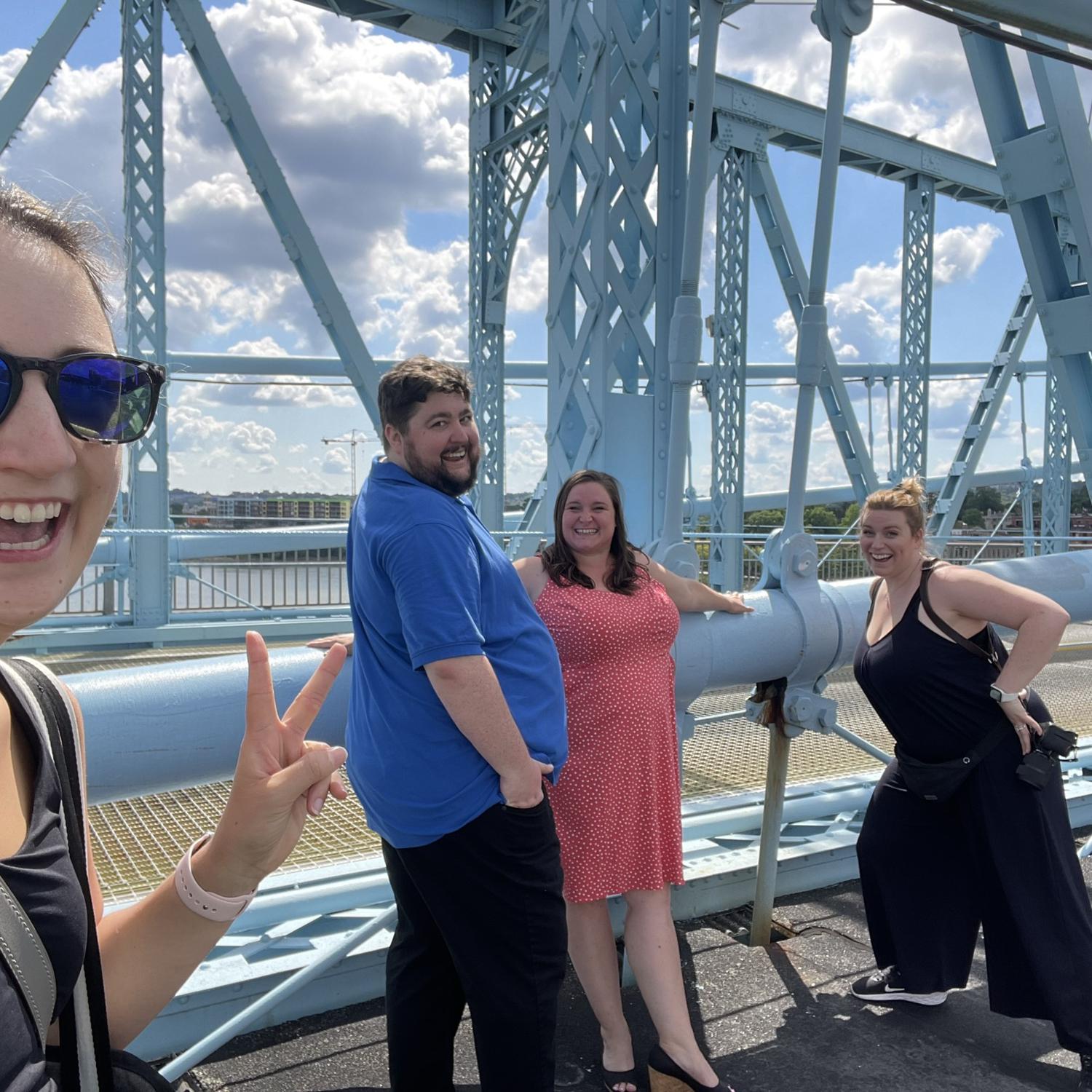 Behind the scenes at our engagement shoot with help from our friend Abby! Big thanks to our photographer Beth Ann!