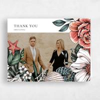 Pink Wedding Thank You - Oahu Portrait