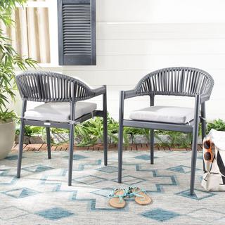 Greer Stackable Outdoor Rope Chair, Set of 2