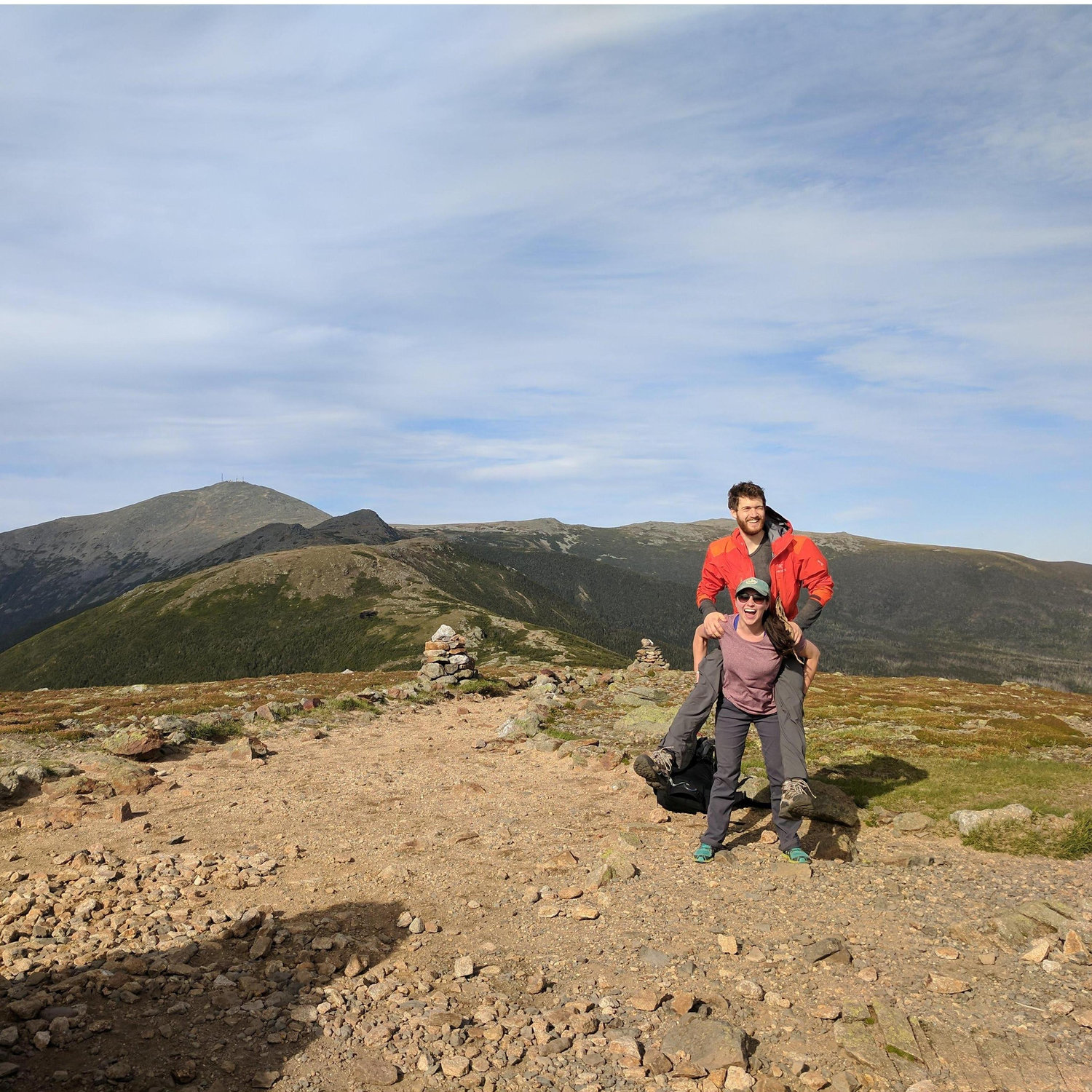 Moving through the "Presi Traverse," NH, June 2018