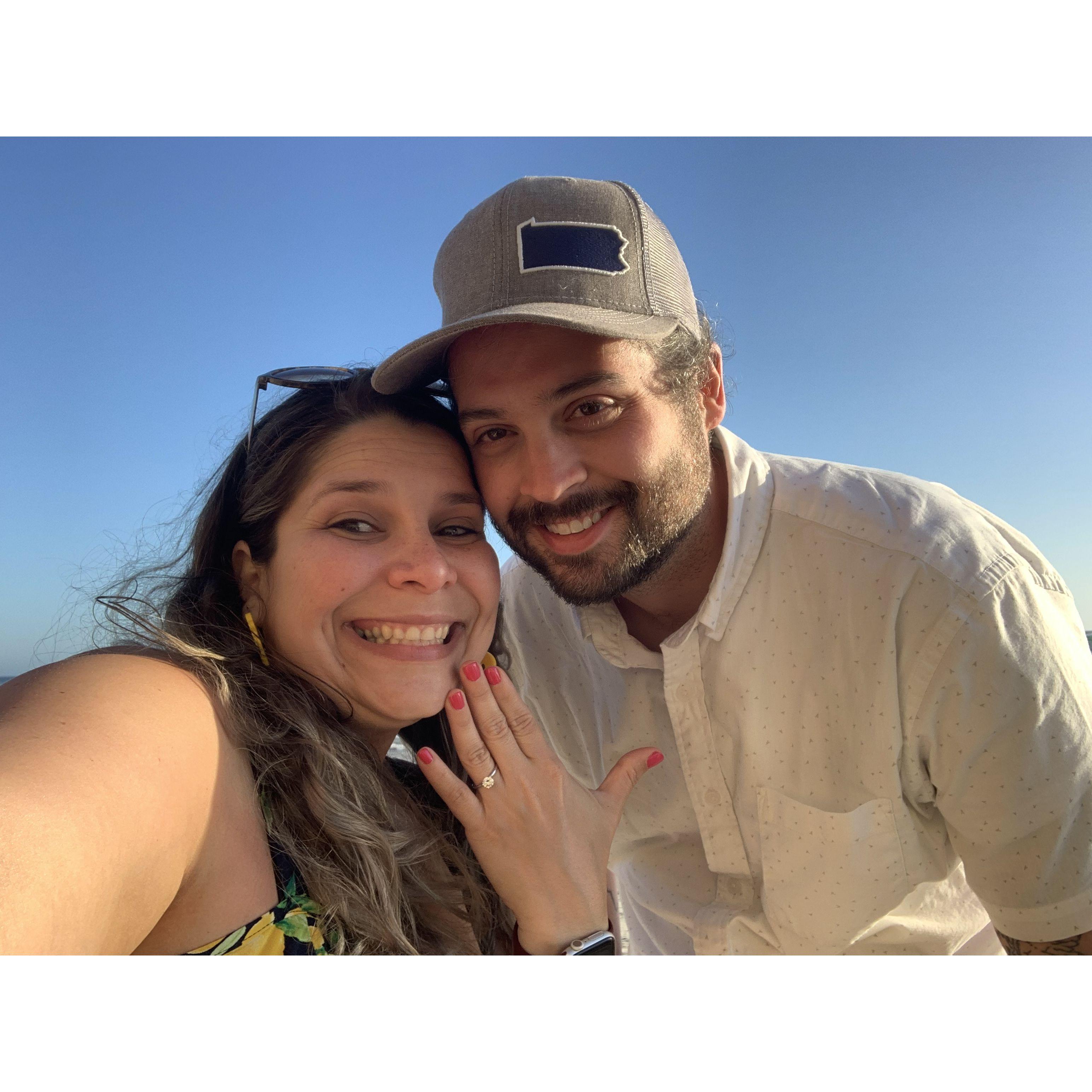 Right after she said yes!