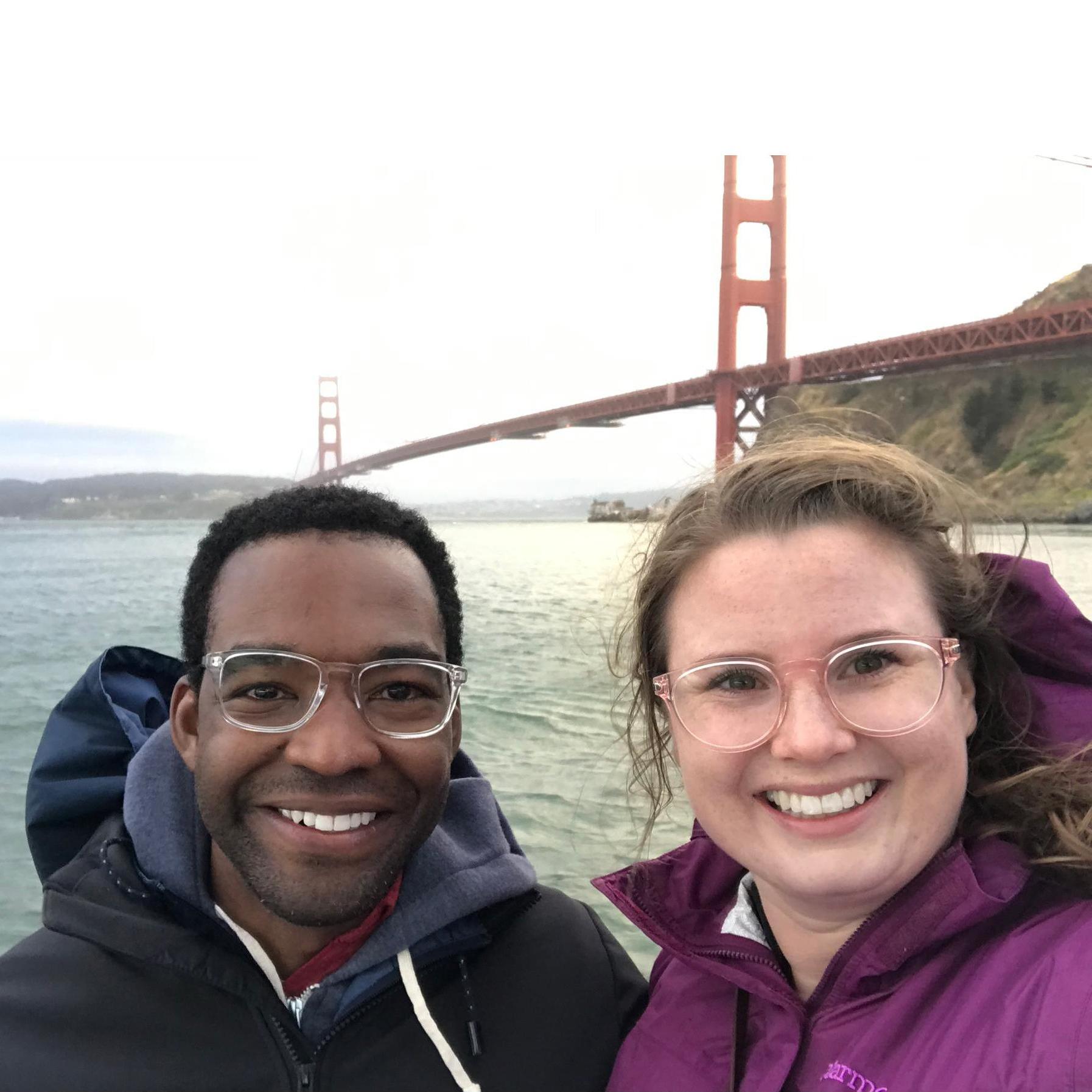 Sailboat tour in San Francisco! Right before we got drenched!