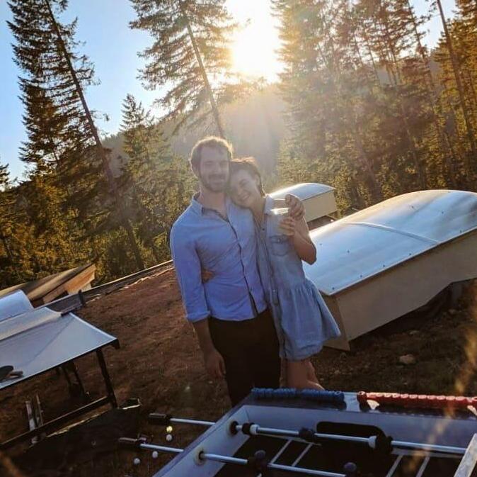 Our first wedding together was in the summer of 2019. Peep those matching outfits!