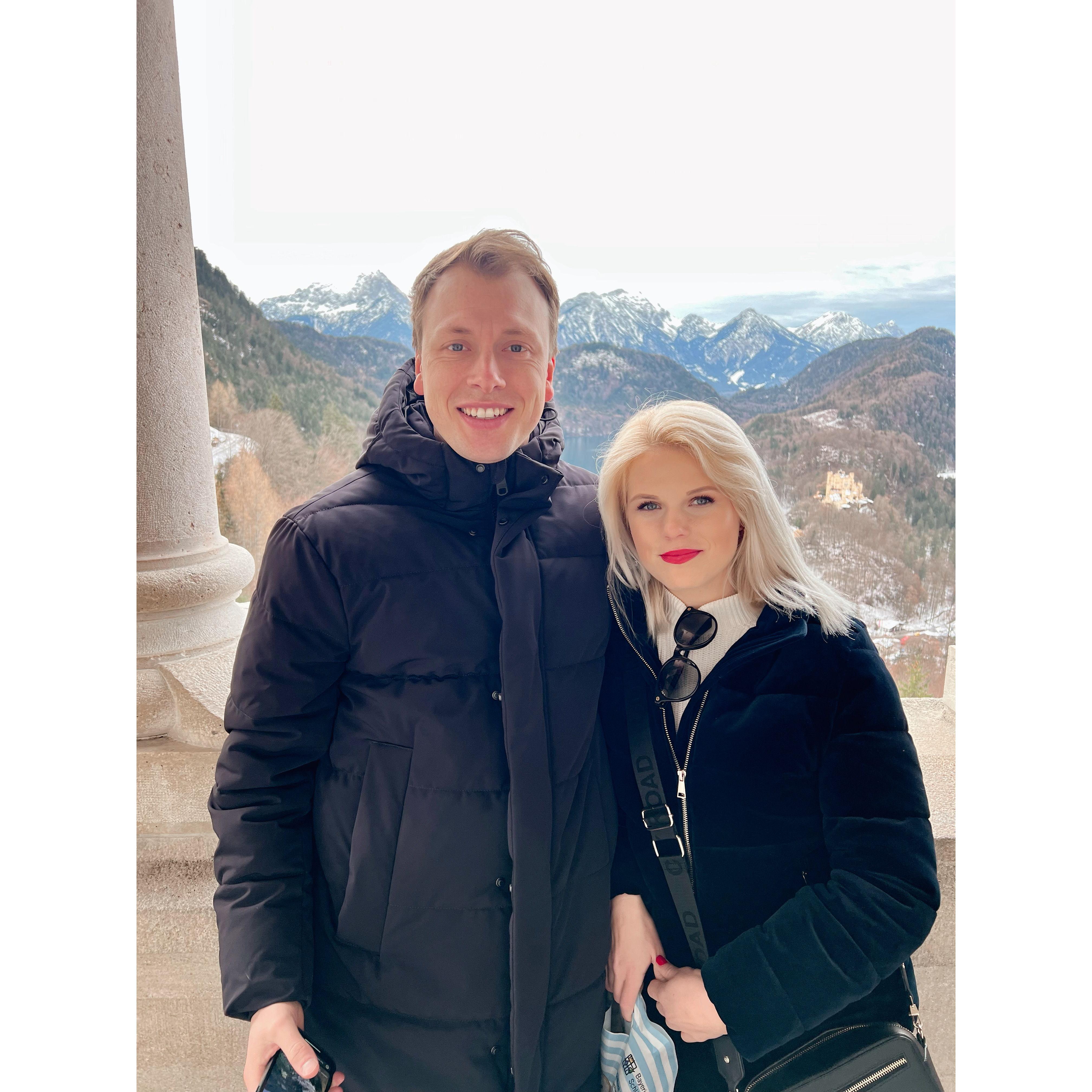 At Schloss Neuschwanstein in Bavaria.