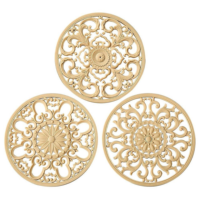 Extra Thick Silicone Trivet Mat for Hot Dishes, Hot Pots and Pans, Pot Holder, Hot Pad to Portect Your Table and Countertop, Kitchen Decor and Accessories,Beige,Set of 3