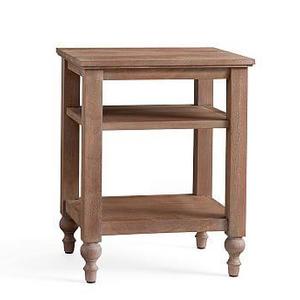 Astoria Turned Leg Bedside, Rosedale Brown
