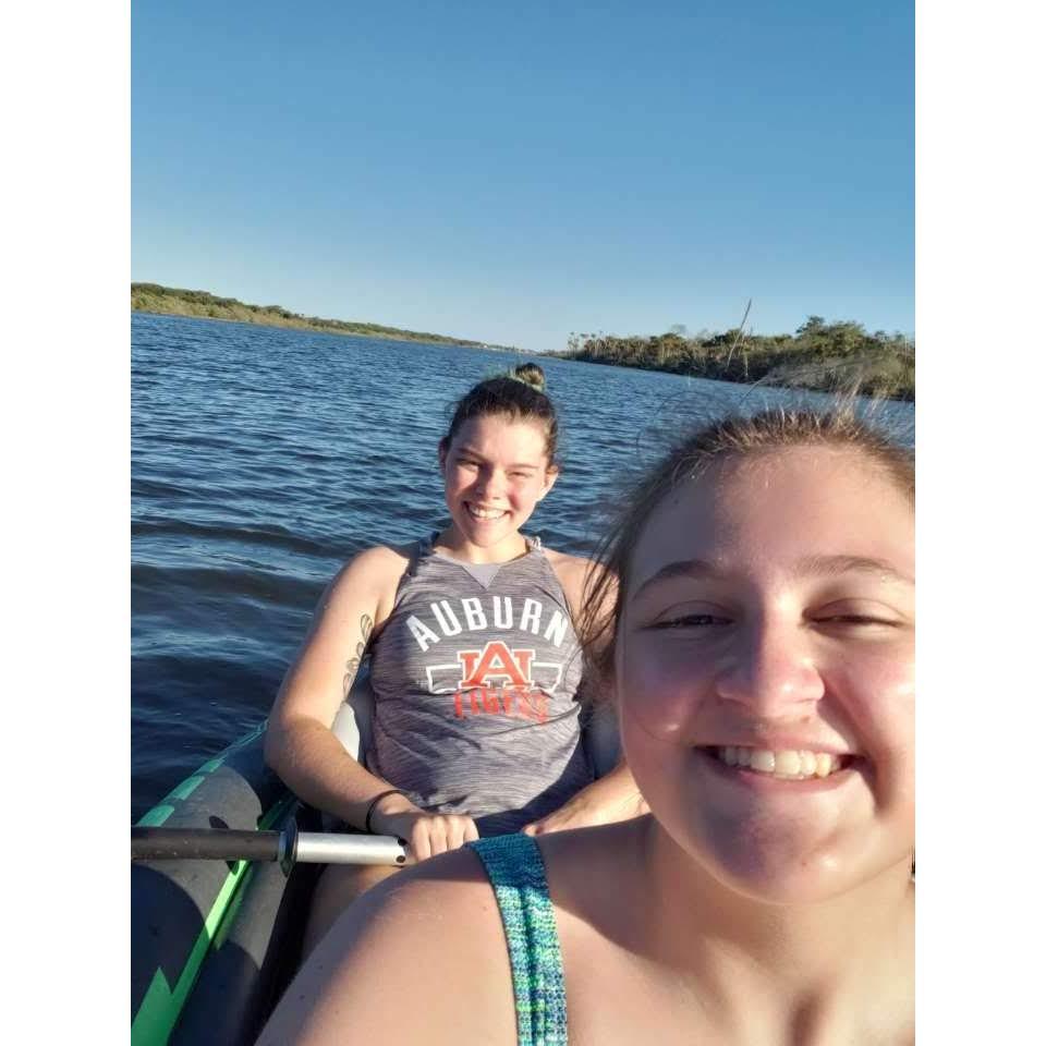 Our first joint purchase was a $50 facebook marketplace inflatable kayak. We ended up going in circles for 20 minutes because we forgot the rudder