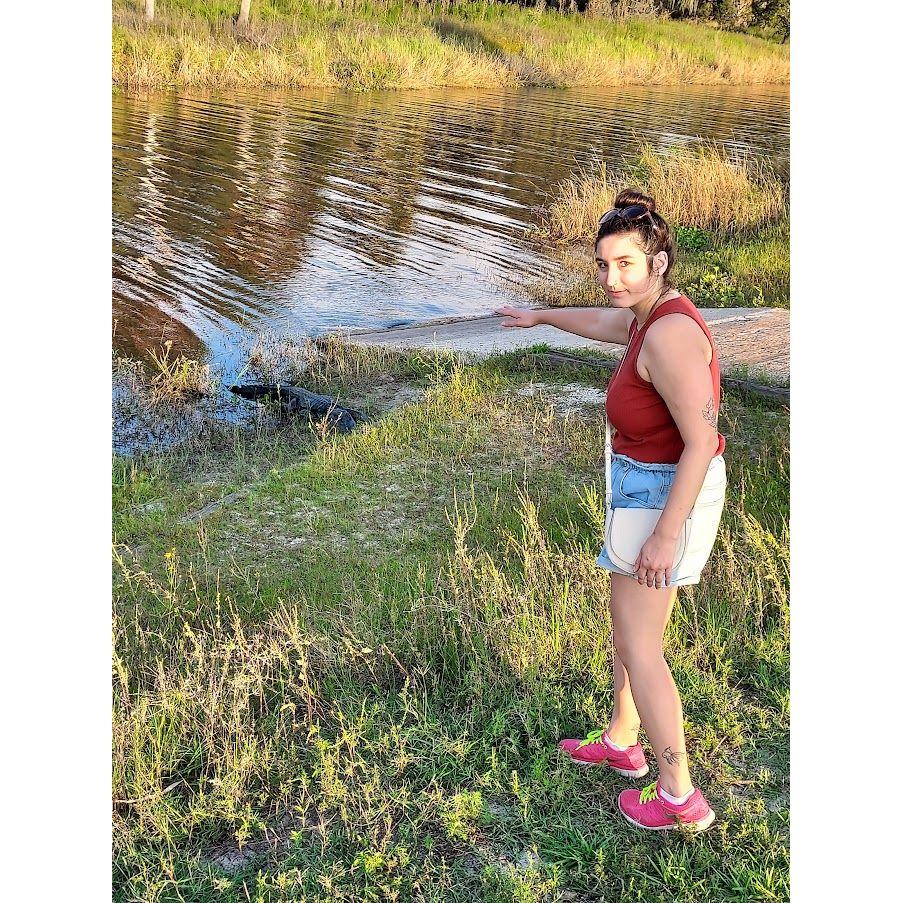 Ray said I couldn't pet the gator :(