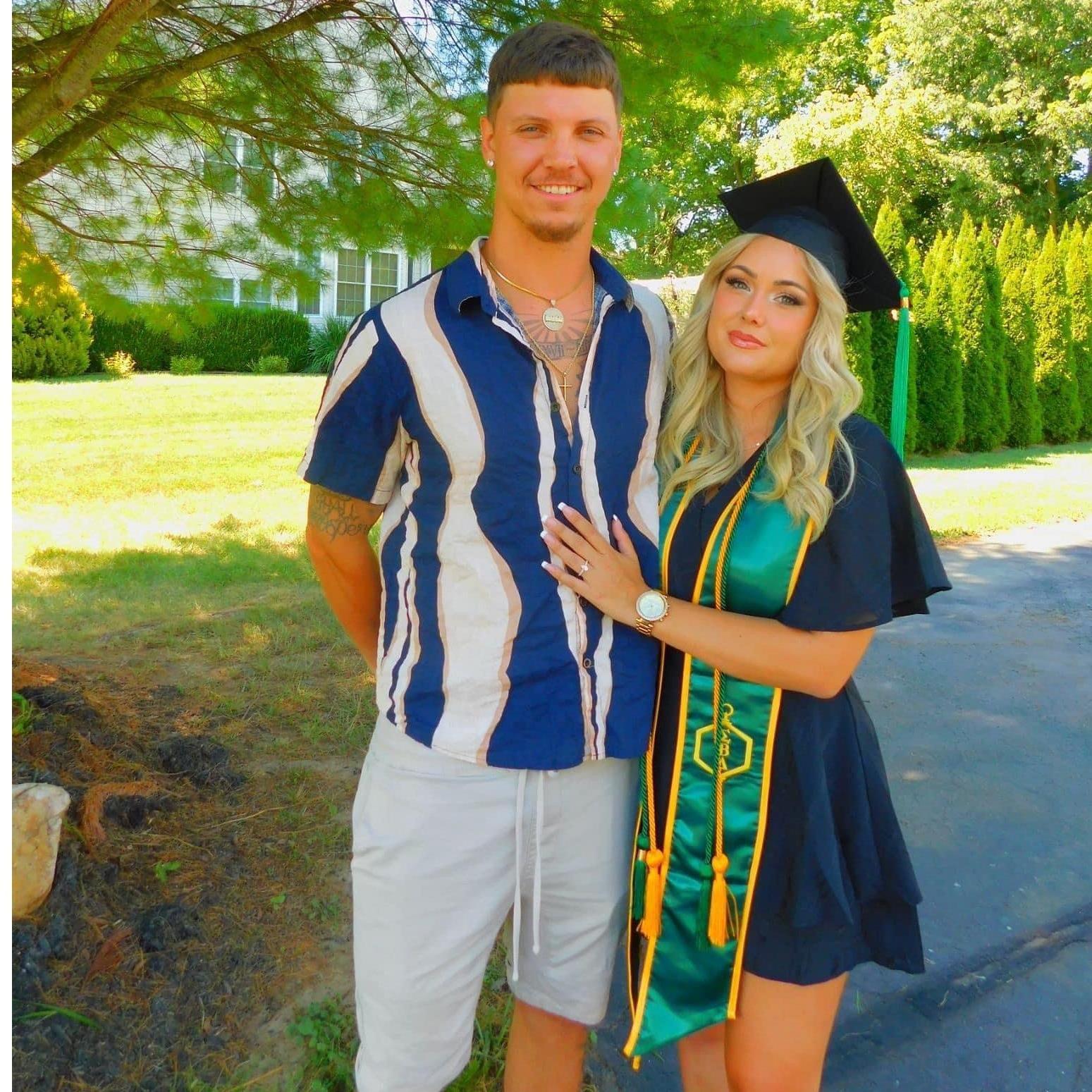 Megans college graduation in 2023 from Wilmington University