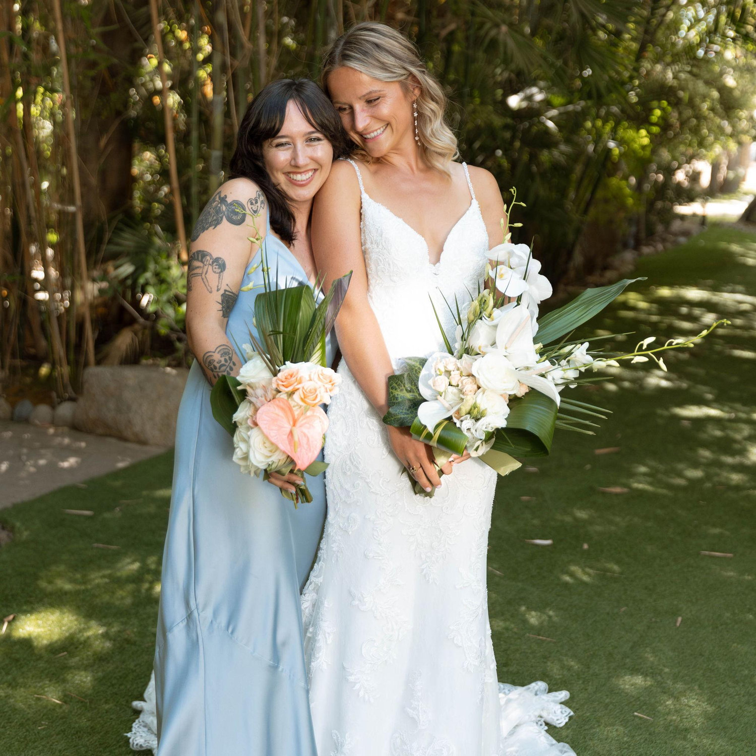 Esther and Maili, each other's Maid of Honor.  First for Maili's wedding and now for Esther's.