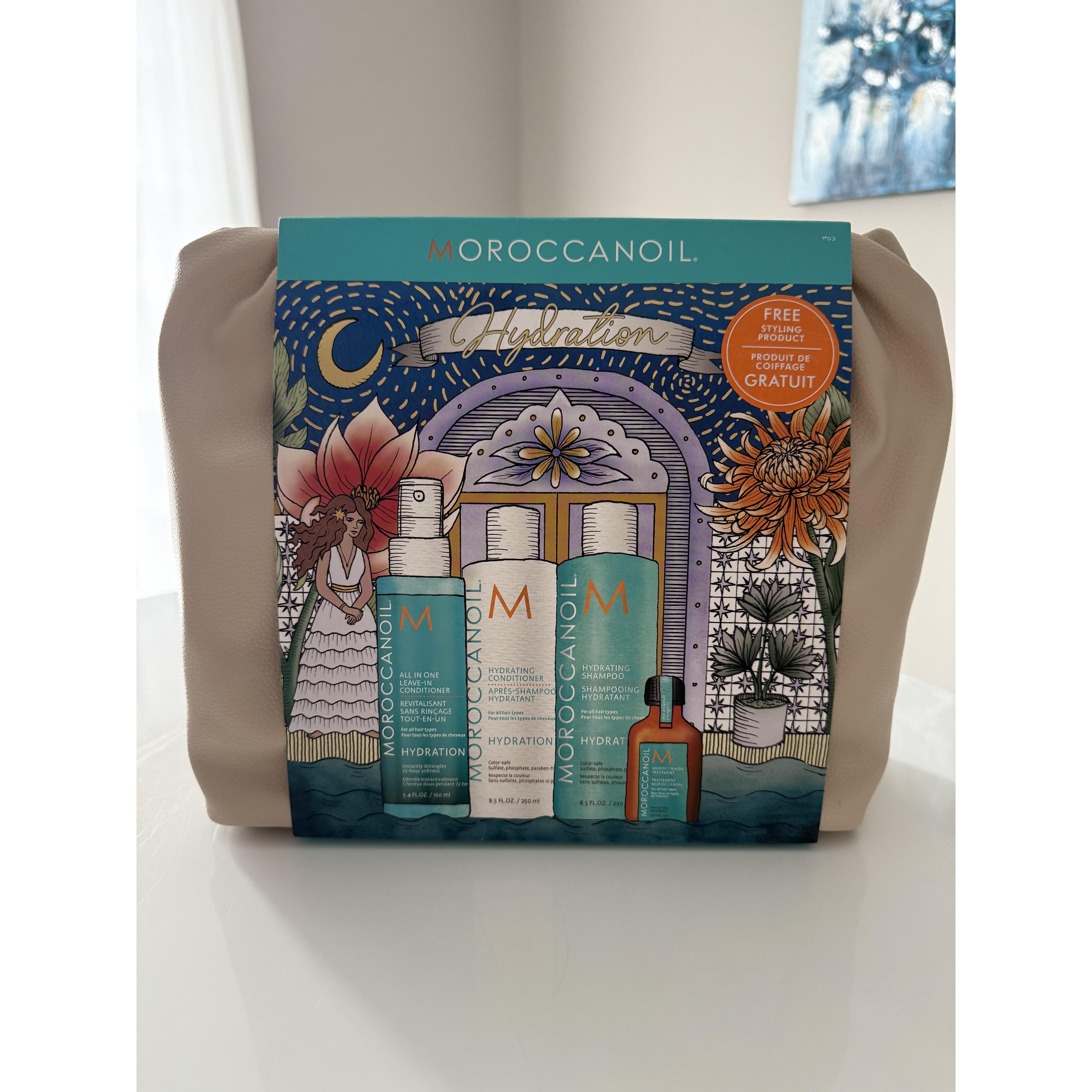 Moroccanoil Hydrating Shampoo, Conditioner, Leave-in Conditioner, and Treatment